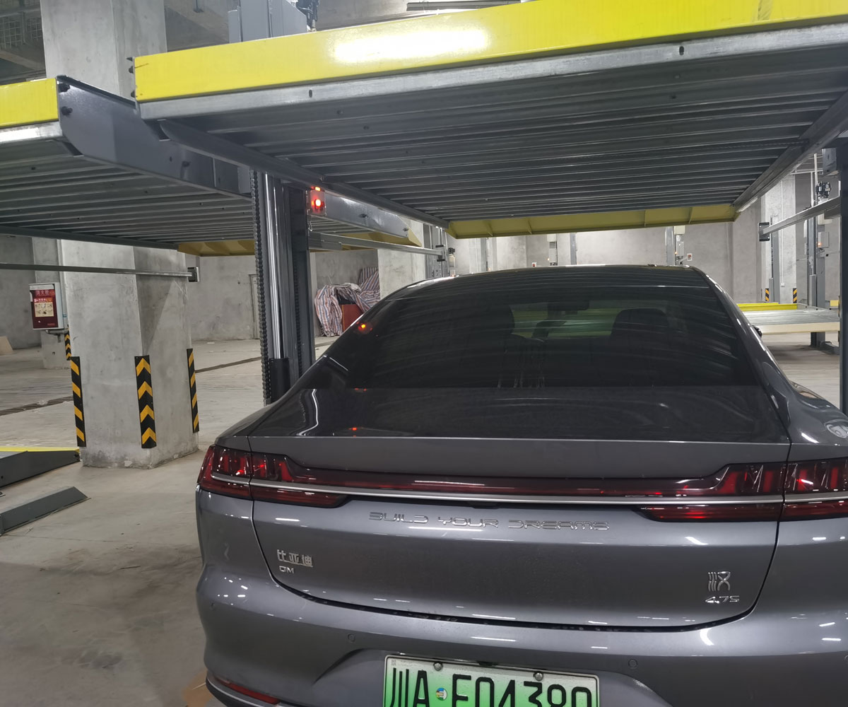 江北兩層升降橫移式停車立體車庫回購