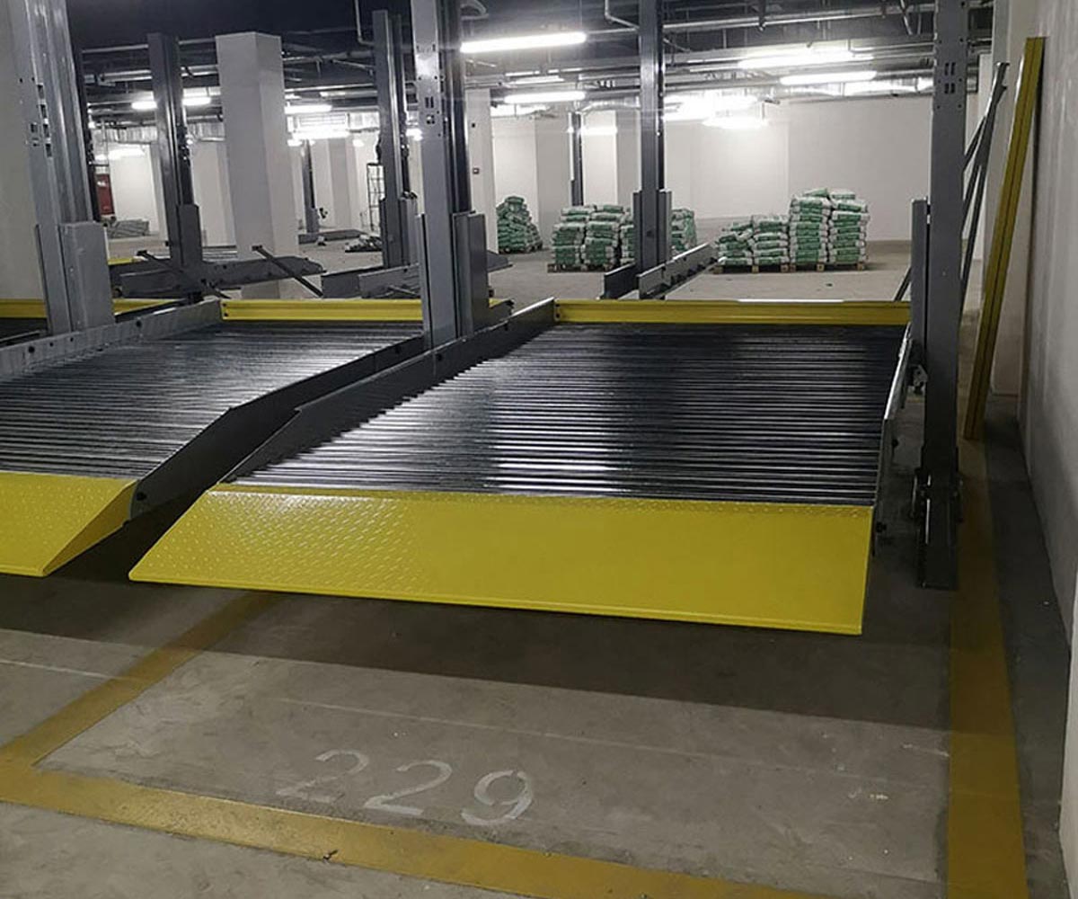 萬州三層升降機械式立體車庫租用